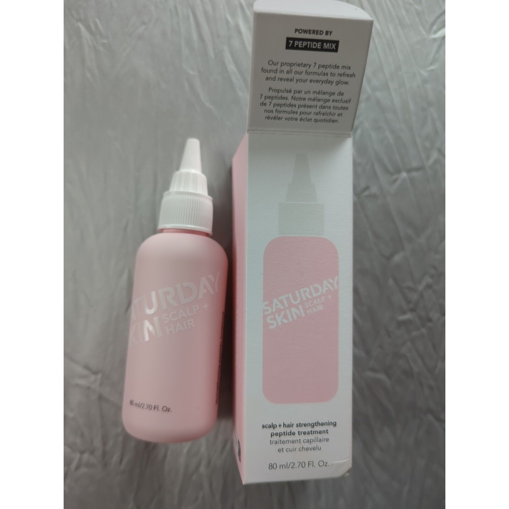 Saturday Skin Scalp‎ + Hair Strengthening Peptide Treatment 2.7 Oz Full Size NIB